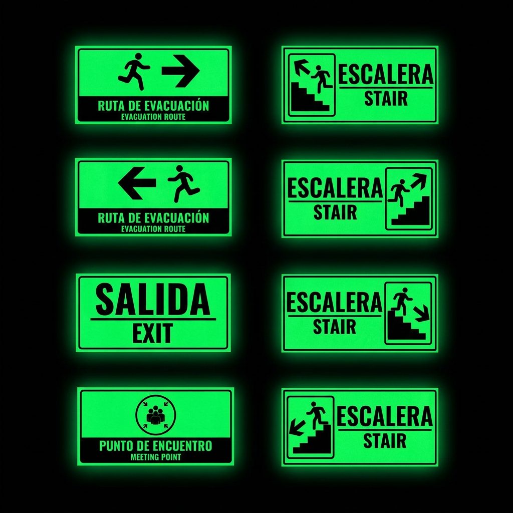 Señalización Fotoluminiscente Premium