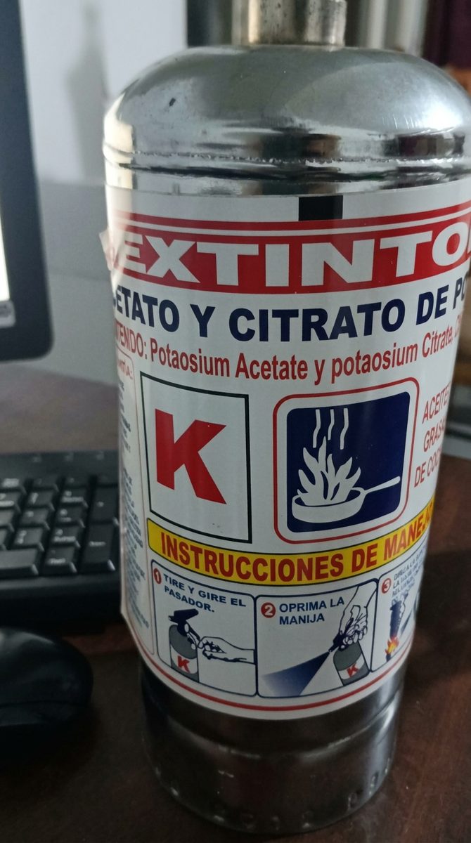 Extintor Tipo K (Cocinas)